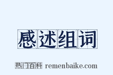 感述组词是什么意思的图片